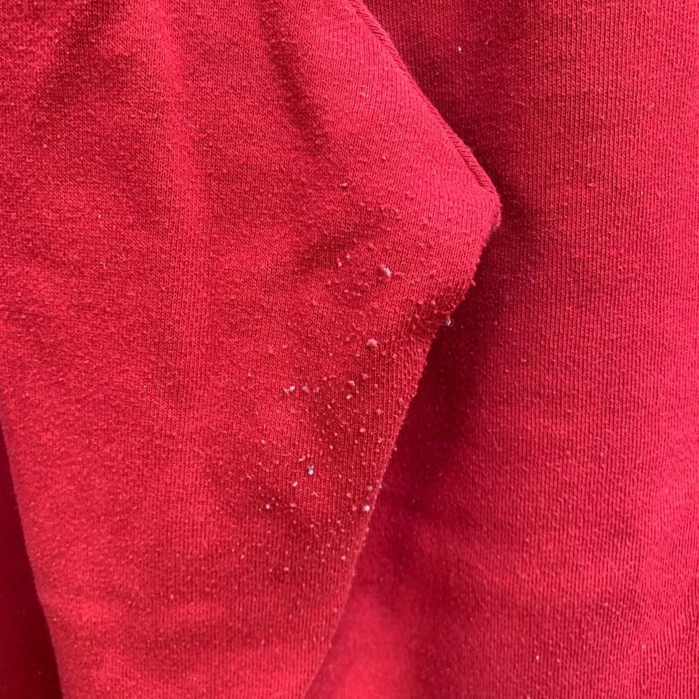 Colsie Fleece Lounge Red Sweatspants and Crop Sweatshirt XL